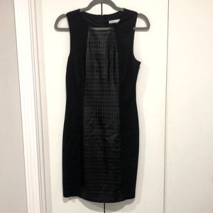 Sleeveless black cocktail dress